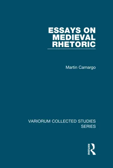 Cover of Essays on Medieval Rhetoric