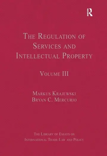 Cover of The Regulation of Services and Intellectual Property