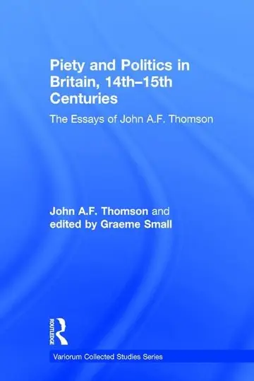 Cover of Piety and Politics in Britain, 14th–15th Centuries