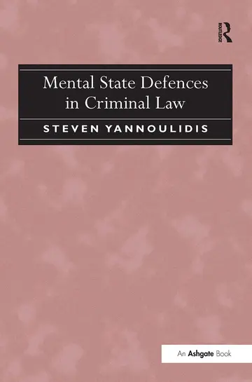 Cover of Mental State Defences in Criminal Law
