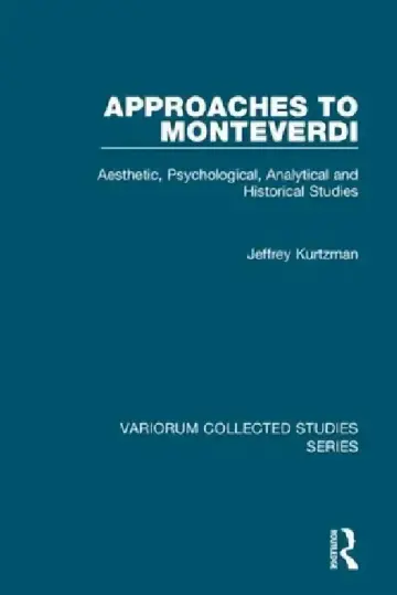 Cover of Approaches to Monteverdi