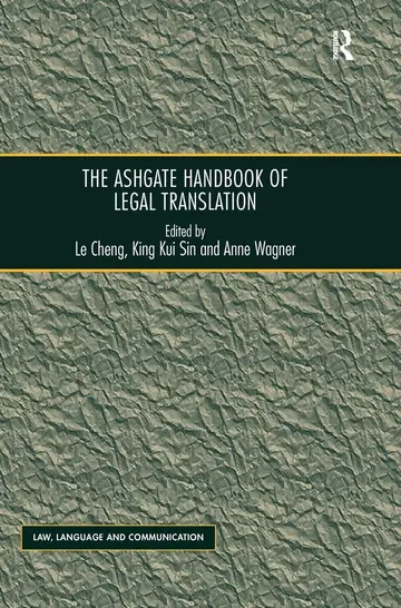 Cover of The Ashgate Handbook of Legal Translation