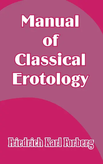 Cover of Manual of Classical Erotology