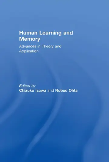 Cover of Human Learning and Memory