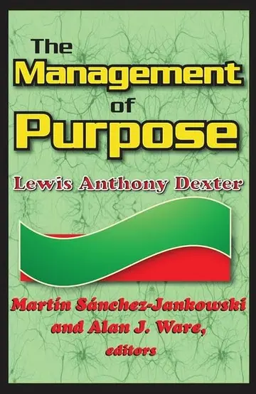 Cover of The Management of Purpose