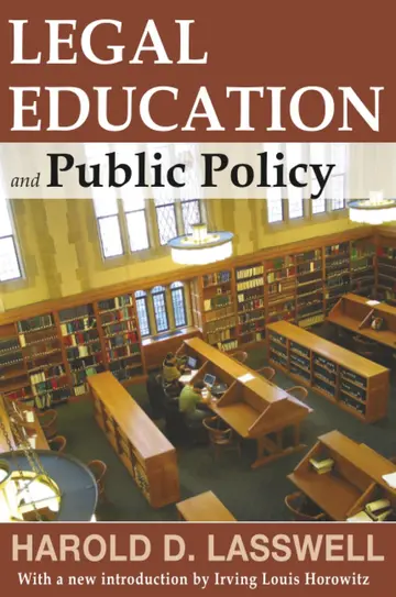 Cover of Legal Education and Public Policy