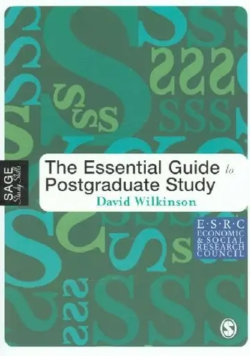 Cover of Essential Guide to Postgraduate Study, First Edition