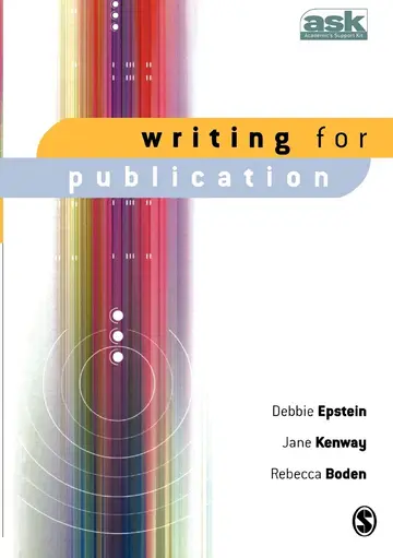 Cover of Writing for Publication