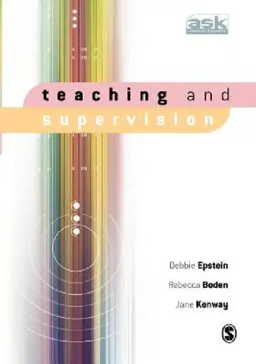 Cover of Teaching and Supervision