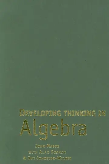 Cover of Developing Thinking in Algebra