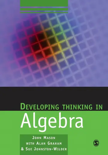 Cover of Developing thinking in algebra