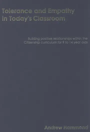 Cover of Tolerance and Empathy in Today's Classroom
