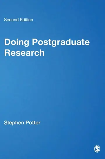 Cover of Doing Postgraduate Research