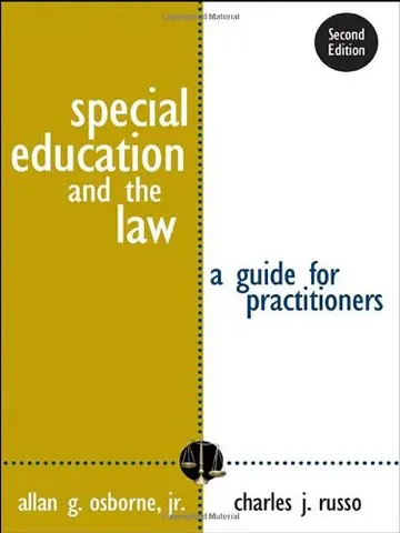 Cover of Special Education and the Law