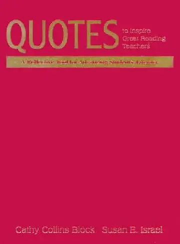 Cover of Quotes to Inspire Great Reading Teachers
