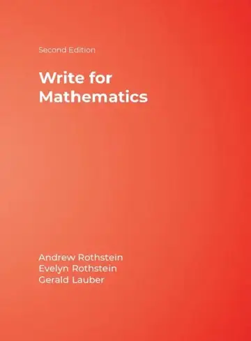 Cover of Write for Mathematics