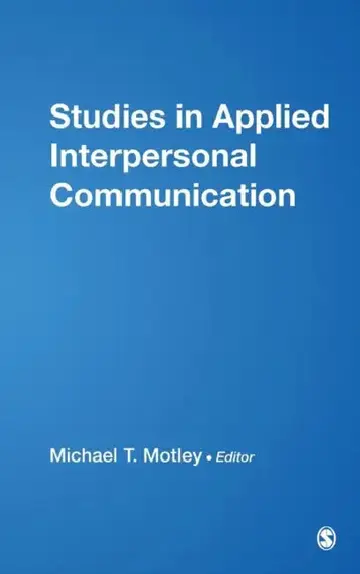 Cover of Studies in Applied Interpersonal Communication