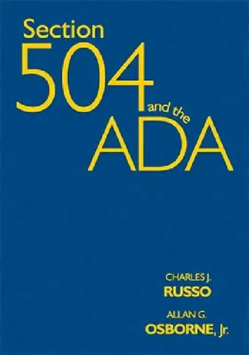 Cover of Section 504 and the ADA