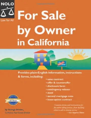 Cover of For Sale by Owner in California