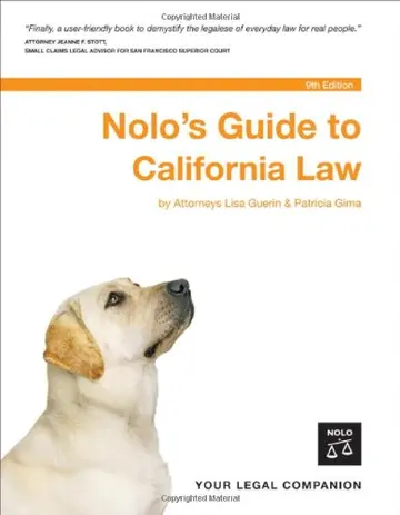 Cover of Nolo's Guide to California Law
