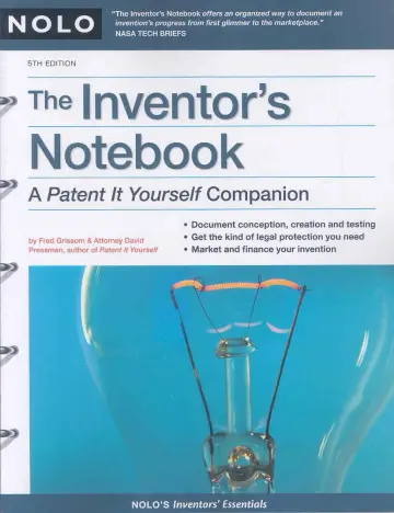 Cover of Inventor's Notebook