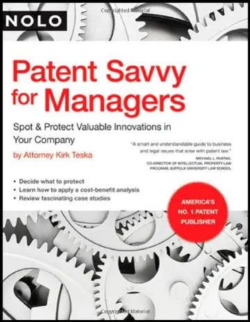 Cover of Patent Savvy for Managers