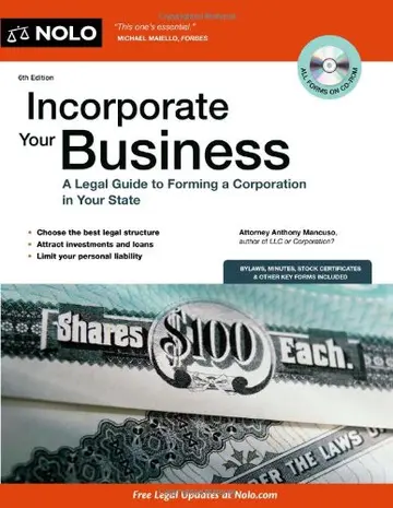 Cover of Incorporate Your Business
