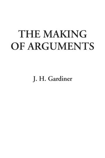 Cover of The Making of Arguments