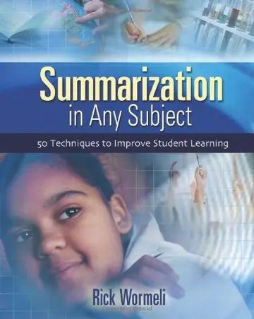 Cover of Summarization in Any Subject