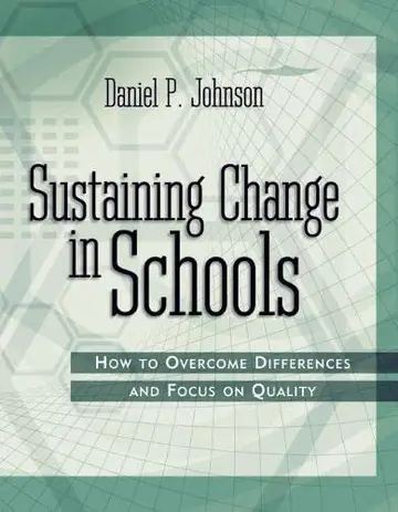 Cover of Sustaining Change in Schools