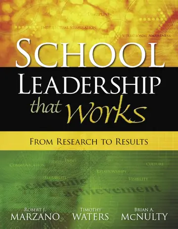 Cover of School Leadership That Works