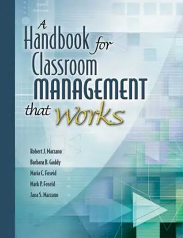 Cover of A Handbook for Classroom Management That Works