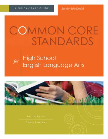 Cover of Common Core Standards for High School English Language Arts