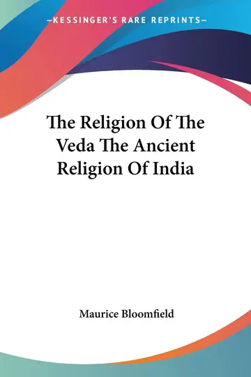 Cover of The Religion of the Veda the Ancient Religion of India