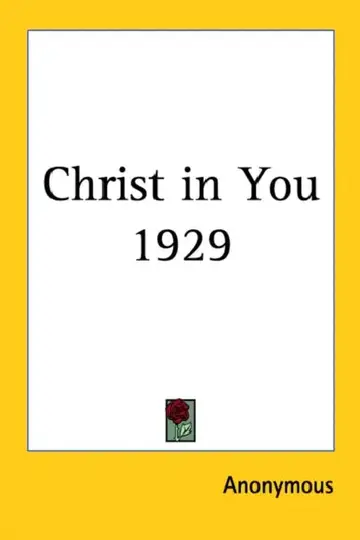 Cover of Christ in You 1929