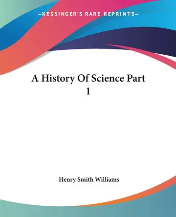 Cover of A History of Science Part 1