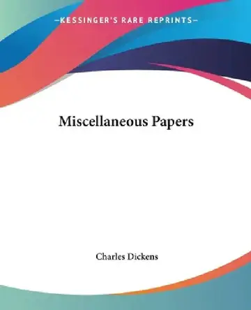 Cover of Miscellaneous Papers