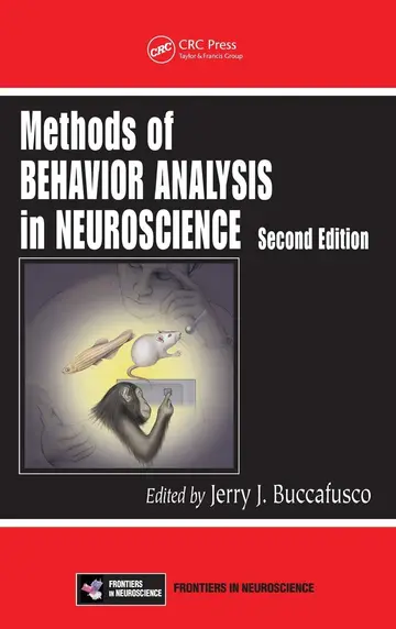 Cover of Methods of Behavioral Analysis in Neuroscience