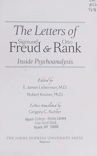 Cover of The Letters of Sigmund Freud and Otto Rank