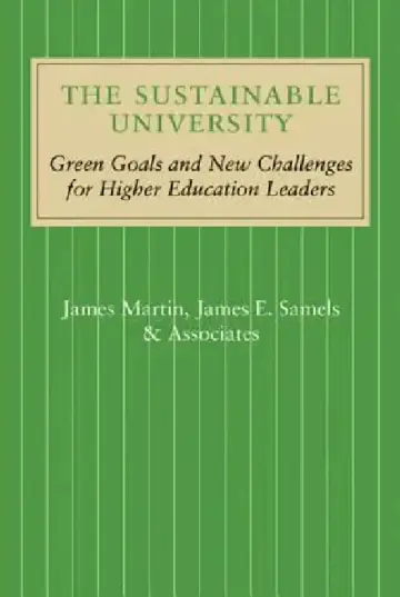 Cover of The Sustainable University