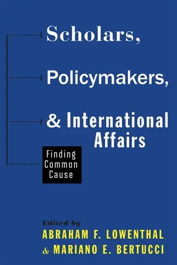 Cover of Scholars, Policymakers, and International Affairs