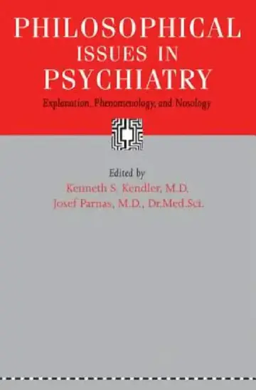 Cover of Philosophical Issues in Psychiatry