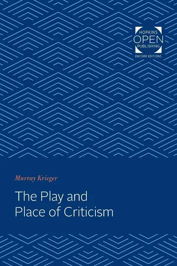 Cover of The Play and Place of Criticism