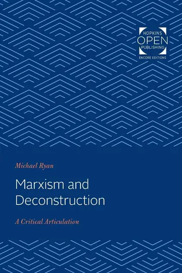 Cover of Marxism and Deconstruction – A Critical Articulation