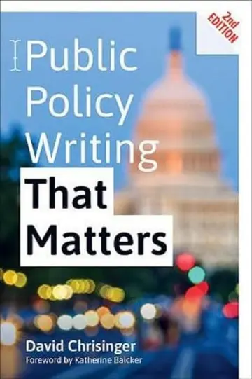 Cover of Public Policy Writing That Matters