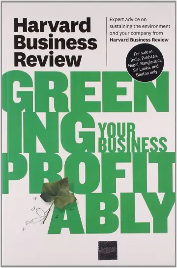 Cover of HBR Greening Your Business Profitably