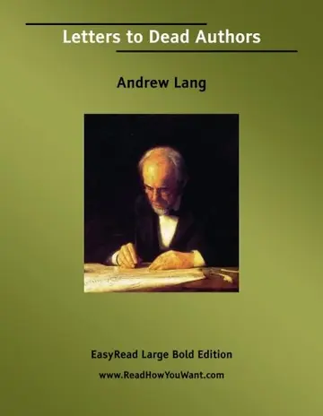 Cover of Letters to Dead Authors