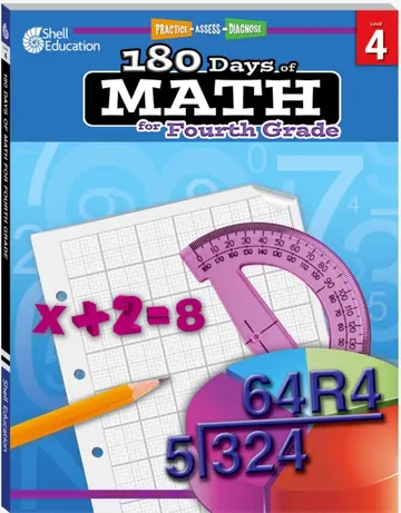 Cover of 180 Days of Math for Fourth Grade