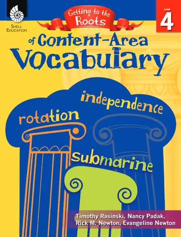 Cover of Getting to the Roots of Content-area Vocabulary Level 4