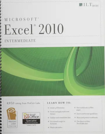 Cover of Excel 2010
